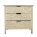 3 Drawer Cabinet - Natural Wood Finish
