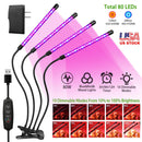Grow Lights for Indoor Plants, iMounTEK 80W 80 LEDs Plant Lights with Red Blue Full Spectrum 10 Dimmable Level 360¡Adjustable Gooseneck 3/6/12H Timer