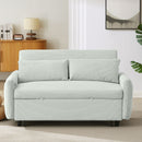 Pull-Out 2 Seat Modern Sleeper Sofa With 2 Throw Pillows And USB Ports by HouseOfZazla