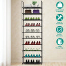 10-Tier Shoe Rack Organizer for Hallways and Closets by LJGDeals