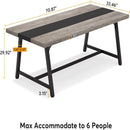 Modern Rectangular Conference Table For 6 - 8 People, Office Executive Desk