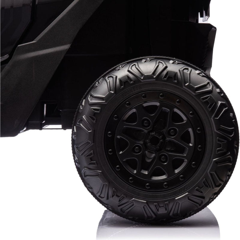 24V Two-Seater Kids Ride On UTV W/Parents Remote Control,Four-Wheel Suspension,Slow Start,Large wheel design,Anti-collision bar,Storage space,Music,USB,Bluetooth,Volume control,LED lights for Kids 3+.