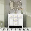 Bathroom Vanity With Sink Combo Set, Modern Bathroom Cabinet With 4 Drawers by HouseOfZazla