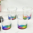 Halo - Oval Acrylic Glasses Drinking (Set of 4) Dof, Bpa Free Plastic Tumblers (12Oz) - Clear by HouseOfZazla