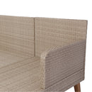 Walker Edison | Wicker Weather Proof 3 Piece Patio Sectional Chat Set