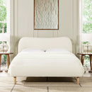 Roman - Curved Headboard Upholstered Platform Bed by Unique Piece Furniture