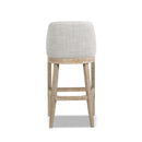 Newport 30.5" Coastal Curved Back Upholstered Barstool