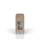 Power Ready - Buffet With Glass Cabinet Doors - Sand by HouseOfZazla