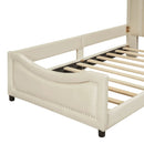 Upholstered Daybed With Classic Stripe Shaped Headboard by HouseOfZazla
