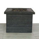 Fiber Reinforced Propane / Natural Gas Fire Pit Table - Charcoal by HouseOfZazla