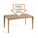 7-Piece Modern Dining Set with Wood, Faux Leather, and Metal Frame Gray+Black+Natural Finish