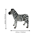 18.31" H x 19.49" L Simulated Zebra Garden Statue
