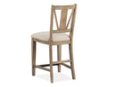 Paxton Place - Counter Chair With Upholstered Seat (Set of 2) - Dovetail Gray
