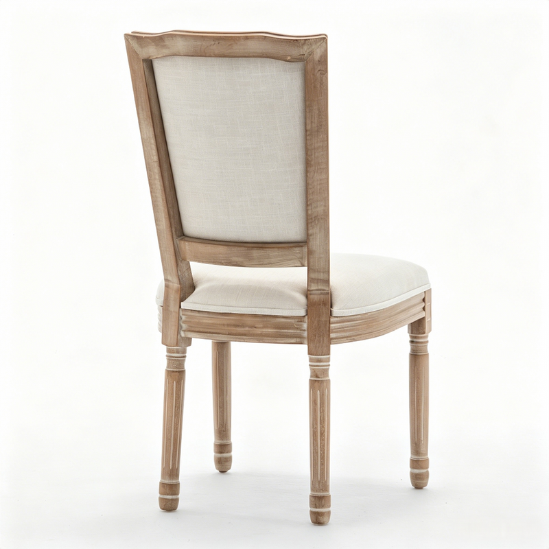 Farmhouse Solid Wood Frame Dining Chairs with Cushioned, photo 6 of 10