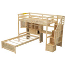 Loft Bed With Built In Desk And Staircase by HouseOfZazla