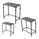 Set of 3 Gilbert Nesting Tables Metal Plant Stand