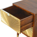 Manila - Nightstand - Brown / Gold by Unique Piece Furniture