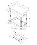 Accent End Table with 2 Tiers and Storage Drawer by HouseOfZazla