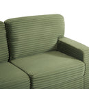 Upholstered U-Shaped Sectional Sofa With Movable Ottoman And Side Storage Pockets by HouseOfZazla