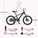 ZUKKA 20 Inch Mountain Bike for Boys and Girls (Ages 7-10)