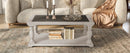 Vibe Haus Farmhouse Rectangular Coffee Table