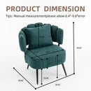 Decorative Chenille Armchair with Spring Seat Cushion by HouseOfZazla