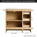 Wall Mounted Floating Bathroom Vanity With Sink, Door & Drawers Modular Cabinet