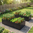 2-Pack 6x3x2 FT Galvanized Metal Raised Garden Beds by HouseOfZazla