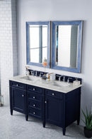 James Martin Brittany 60" Double Bathroom Vanity, Victory Blue
