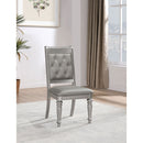 Hollywood - Platinum Open Side Chair (Set of 2) - Silver by HouseOfZazla