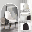 Modern Sponge-Filled Dining Chair, Solid Wood Metal Legs, Suitable For Restaurants, Living Rooms And Rooms (Set of 2)