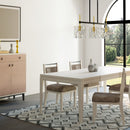 Rope Back Chair - Beige / Carmel by HouseOfZazla