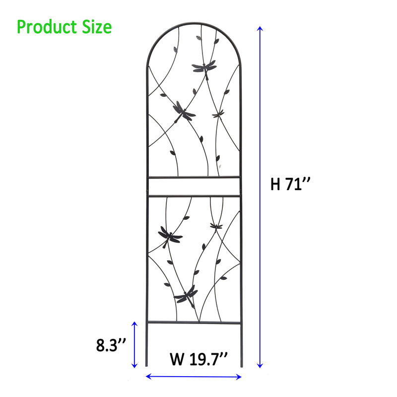4 Pack Metal Garden Trellis for Climbing Plants, photo 5 of 10