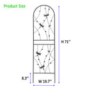 4 Pack Metal Garden Trellis for Climbing Plants