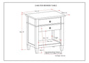 Carlton - Bedside Table, Handcrafted