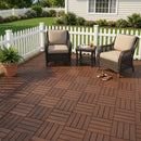 Plastic Interlocking Deck Tiles, 44 Pack 12"x12"