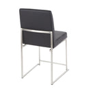 Fuji - Contemporary Modern Elegance High Back Dining Chair (Set of 2) by HouseOfZazla