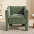 Barrel Accent Chair With Enclosed Arms by HouseOfZazla