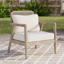 Outdoor Acacia Wood Patio Club Chair by HouseOfZazla