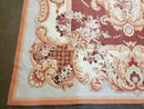 6' X 9' Vintage Handmade Chinese Needlepoint Wool Rug Flat Weave