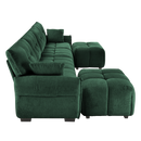 4-Seater Sofa Set with 2 Ottomans