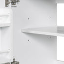 30" Bathroom Vanity with Sink Combo, Multi-functional Bathroom Cabinet with Doors and Drawer, Solid Frame and MDF Board, White