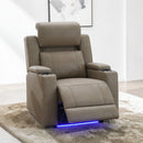 Lugo - Power Motion Recliner With Cup Holder - Camel by HouseOfZazla