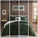 King Plush to Sherpa Down Alternative Comforter Set by HouseOfZazla