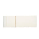 Outdoor Reclining Chair Cushion with Headrest in Beige