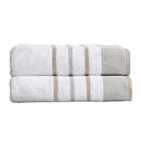Decorative Cotton Stripe Bath Towel Set - Noelle Collection by Great Bay Home