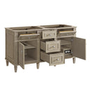 James Martin Lorelai 60" Double Bathroom Vanity, Whitewashed Oak