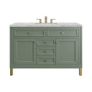 James Martin Chicago 48" Single Bathroom Vanity, Smokey Celadon