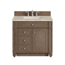 James Martin Bristol 36" Single Bathroom Vanity, Whitewashed Walnut