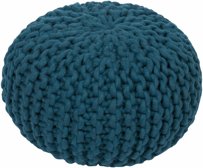 Haidershofen Teal Pouf